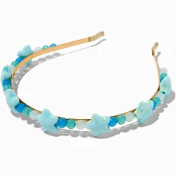 Serre-tête perlé en silicone étoiles bleues Claire's Club