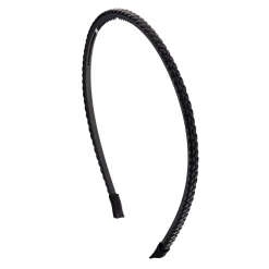 Serre-tête tressé noir