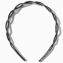 Serre-tête tressé triangulaire - Noir