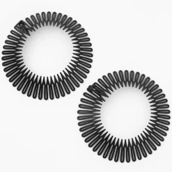 Serre-têtes accordéon - Noir, Lot de 2