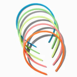 Serre-têtes en plastique corde fluo Claire's Club - Lot de 5