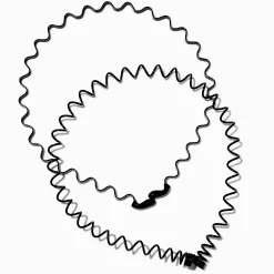 Serre-têtes spirale noirs - Lot de 2