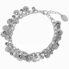 Silver-tone Coin Charm Bracelet