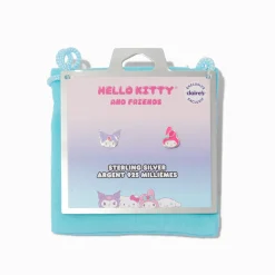 Sterling Silver Hello Kitty® and Friends Claire's Exclusive My Melody™ & Kuromi™ Enamel Stud Earrings