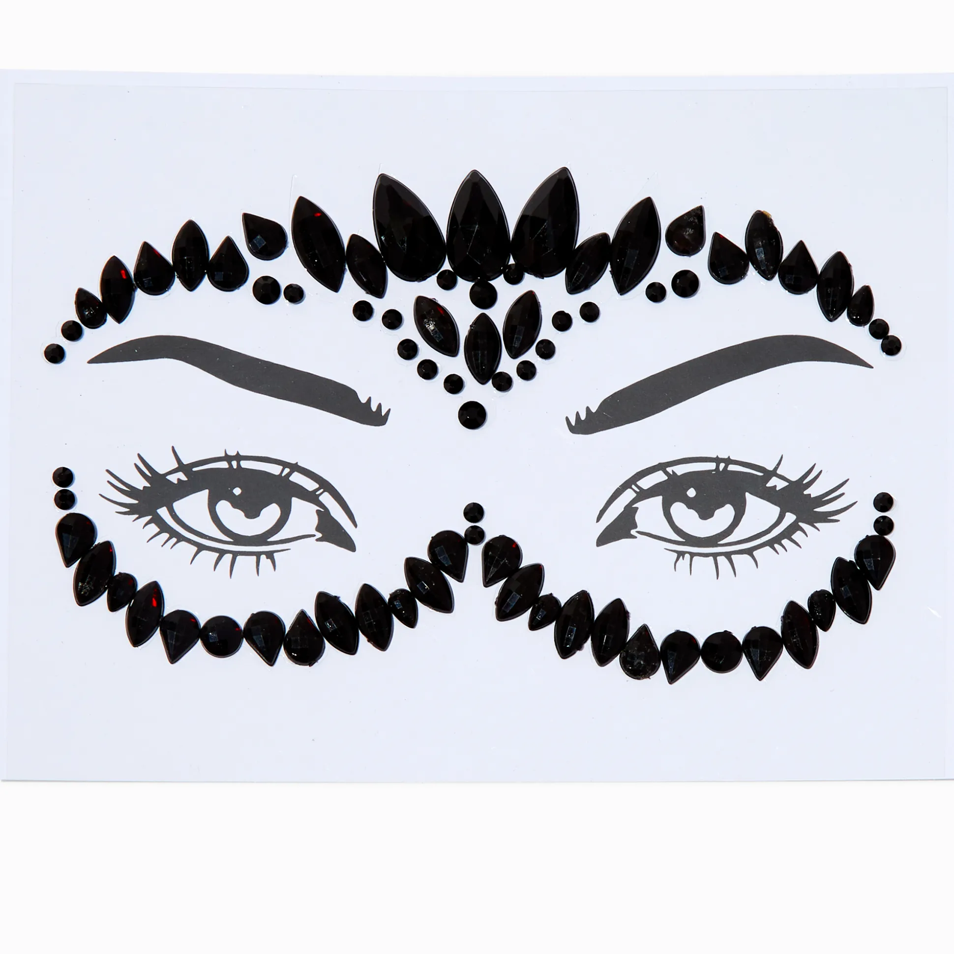 Strass masque noirs