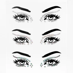 Strass pour les yeux multicolores (lot de 3)