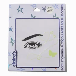 Strass pour les yeux papillon phosphorescents