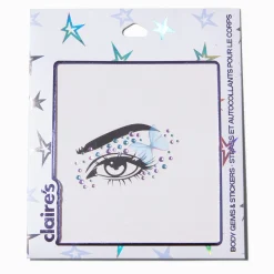 Strass pour les yeux papillon violets et bleus