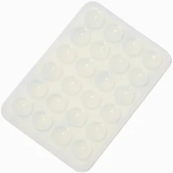 Support adhésif pour coque de portable à ventouse en silicone rectangulaire transparent