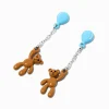 Teddy Bear With Balloon Drop Earrings
