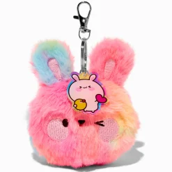 Tie Dye Bunny Soft Toy Keyring