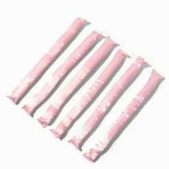 Tiges à friser non chauffantes roses - Lot de 6
