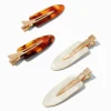 Tortoiseshell No Crease Hair Styling Clips - 4 Pack