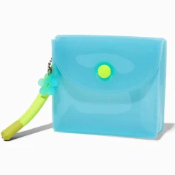Translucent Blue Daisy Snap Coin Purse