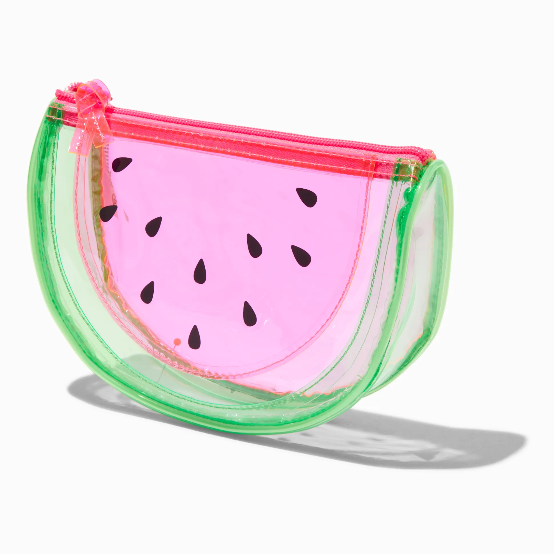 Trousse de maquillage pastèque transparente