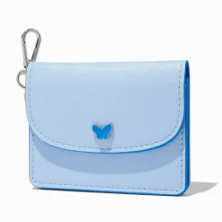 Étui pour cartes papillon bleu