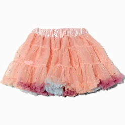 Tutu en tulle à pois couleur dorée et rose Claire's Club