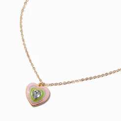 Uptown Pulse Heart Pendant Necklace