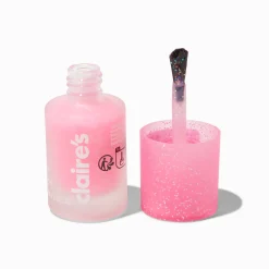 Vernis à ongles vegan effet mat - Paillettes rose fluo