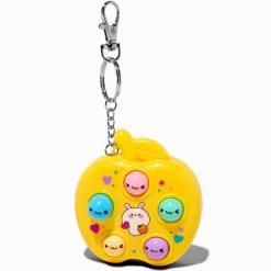 Yellow Apple Whac-A-Mole Game Keyring