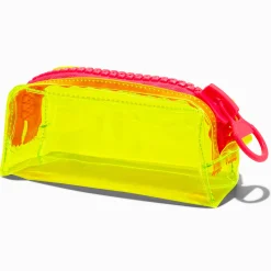 Yellow Neon Colourblock Pencil Case